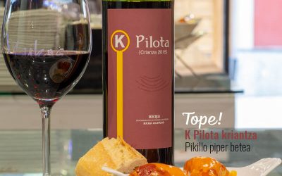 K Pilota crianza + pintxo de pimiento