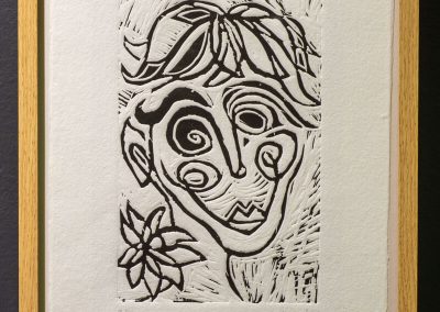 Arlekiña - Xilografia